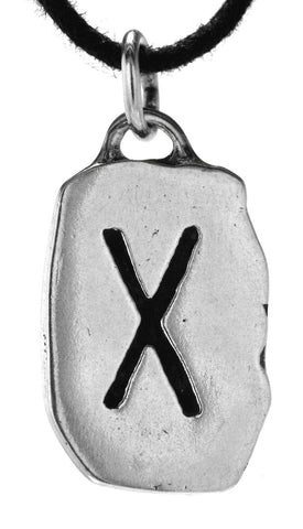 Rune Gebo 304 mit Schlangenkette - Silber