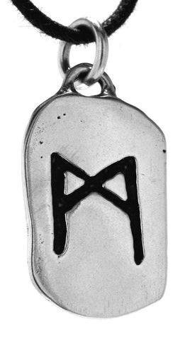 Anhänger 312 Mannaz - Silber