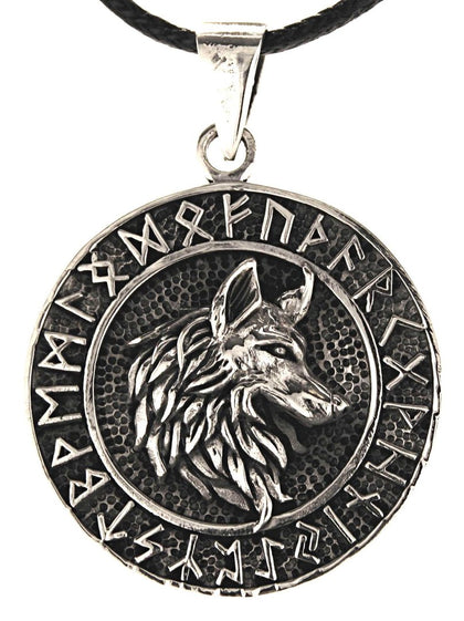 Wolfskopf 352 mit Korbkette - Silber