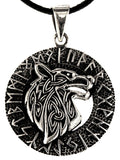 Anhänger 353 Wolfskopf - Silber