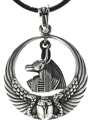 Anubis 365 mit Schlangenkette - Silber