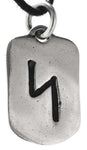 Rune Jera 314 mit Schlangenkette - Silber