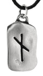 Rune Nauthiz 303 mit Schlangenkette - Silber