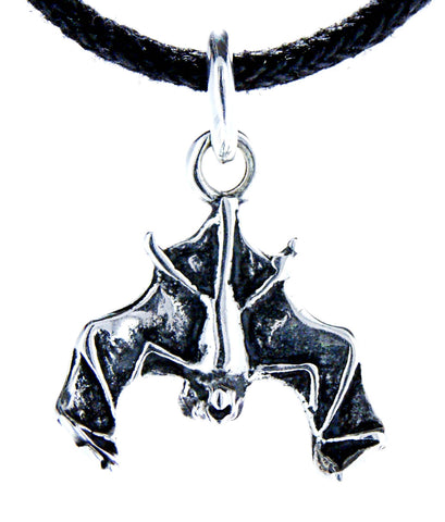 Fledermaus 8 mit Schlangenkette - Silber