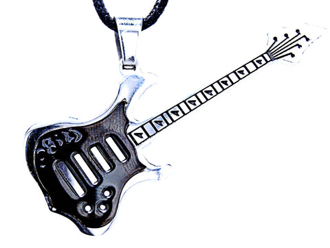Gitarre 1 mit Panzerkette - Edelstahl