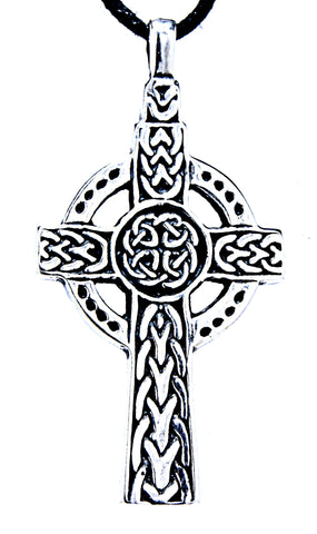 Keltenkreuz 31 mit Schlangenkette - Silber