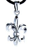 Fleur-de-Lis 40 mit Schlangenkette - Silber
