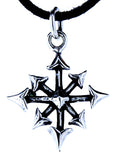 Chaosstern 58 mit Schlangenkette - Silber