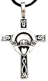 Anhänger 78 Claddagh-Kreuz - Zinn