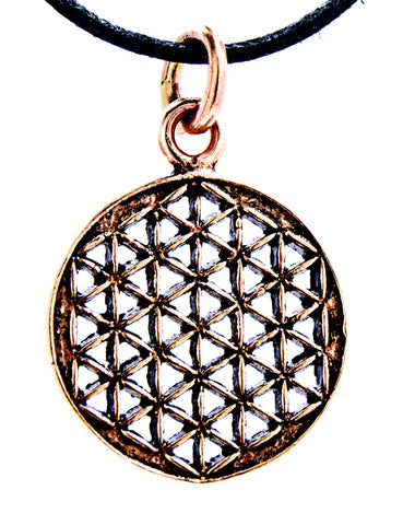 Anhänger 84 Blume des Lebens - Bronze