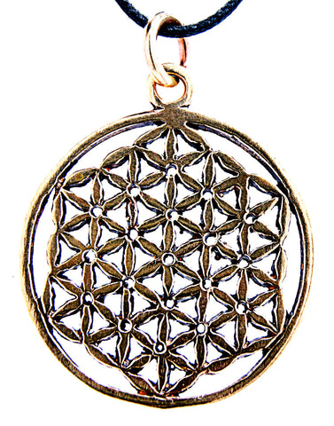 Anhänger 85 Blume des Lebens - Bronze