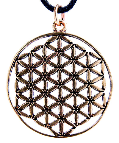 Anhänger 86 Blume des Lebens - Bronze