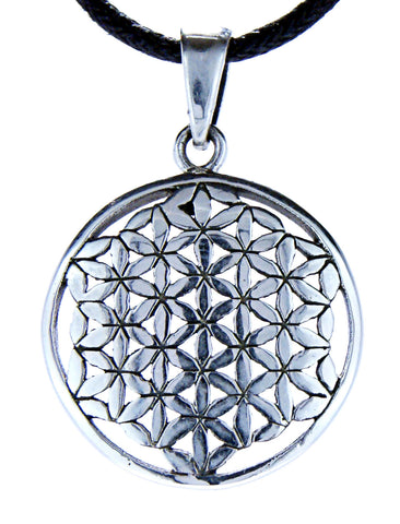 Anhänger 96 B Blume des Lebens - Silber