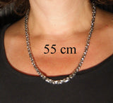 Königskette 4,5 mm - silbern - Edelstahl
