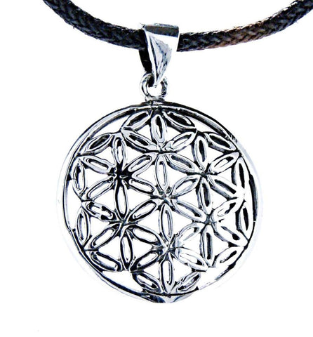 Anhänger 95 A Blume des Lebens - Silber