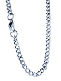 Herz mit Fleur-de-Lis 151 mit Panzerkette - Edelstahl