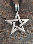 Anhänger 70 Pentagramm - Zinn