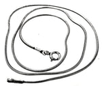 Wolfskopf 353 mit Schlangenkette - Silber