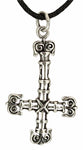 Kreuz 64 mit Schlangenkette - Silber