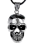 Totenkopf 85 A mit Königskette - Edelstahl