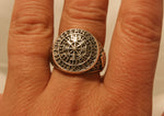 Ring Wikingerkompass Vegvisir, Gr. 56-76 (wiko2) - Silber