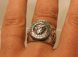 Ring Wotansknoten Valknut, Gr. 52-74 (wota1) - Silber