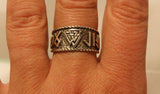 Ring Wotansknoten Valknut, Gr. 52-74 (wota2) - Silber