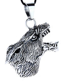 Anhänger 30 C Wolfskopf - Edelstahl