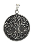 Lebensbaum 100 mit Korbkette - Silber