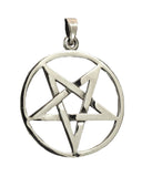 Pentagramm 138 mit Schlangenkette - Silber