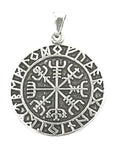 Anhänger 218 Wikinger Kompass - Silber