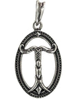 Irminsul 282 mit Korbkette - Silber