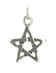 Pentagramm 118 mit Schlangenkette - Silber