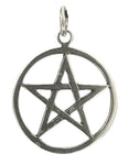 Pentagramm 49 mit Schlangenkette - Silber