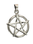 Pentagramm 251 mit Schlangenkette - Silber