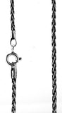 Pentagramm 136 mit Korbkette - Silber