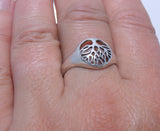 Ring Lebensbaum, Gr. 48-66 (lb2) - Silber