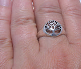 Ring Lebensbaum, Gr. 48-66 (lb2) - Silber