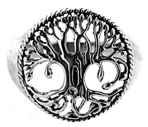 Ring Lebensbaum, Gr. 48-66 (lb3) - Silber