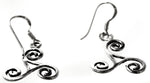 Ohrring 19 Triskele - Silber