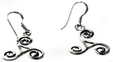 Ohrring 19 Triskele - Silber