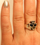 Ring Totenkopf, Gr. 56-74 (tk10) - Silber