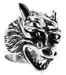 Ring Wolfskopf, Gr. 63-76 (wk24) - Edelstahl