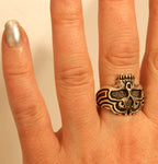Ring Totenkopf, Gr. 54-74 (tk6) - Silber