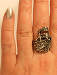 Ring Totenkopf, Gr. 60-74 (tk7) - Silber