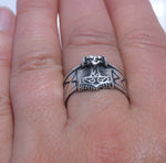 Ring "Thorshammer", Gr. 52-80 (thsi1) - Silber